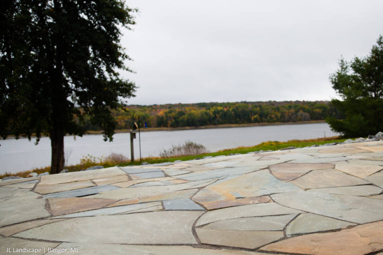 Winterport patio with a view! JL Landscape